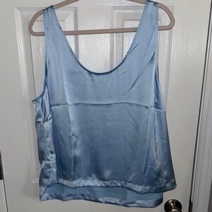 LOFT Pale Blue Satin Camisole Tank